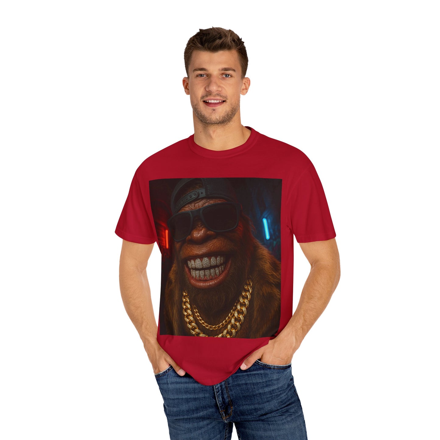 T-Shirt - Bling Out Bigfoot Gangster Tee