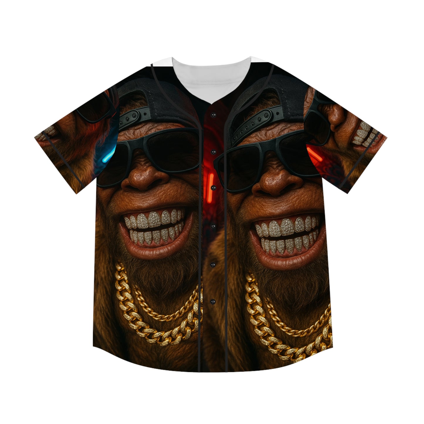 Baseball Jersey Bling Bigfoot Men's Shirt