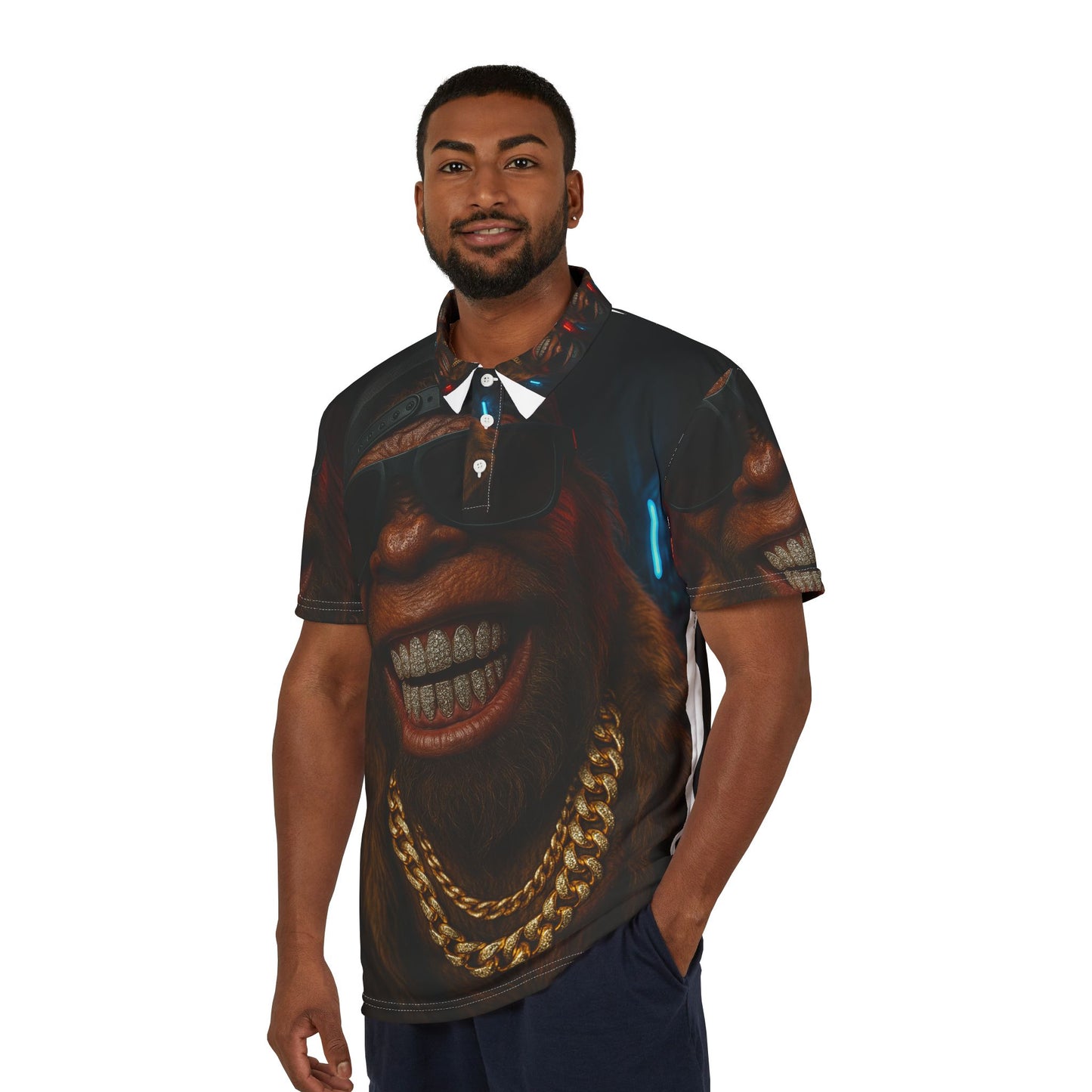 Bling Bigfoot Polo Shirt