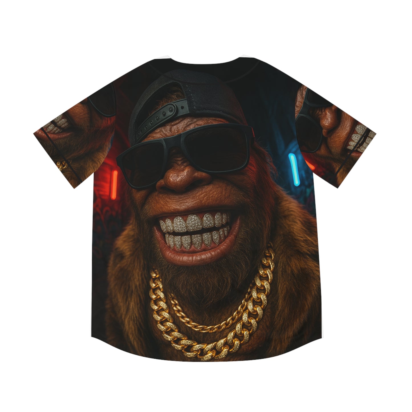 Baseball Jersey Bling Bigfoot Men's Shirt