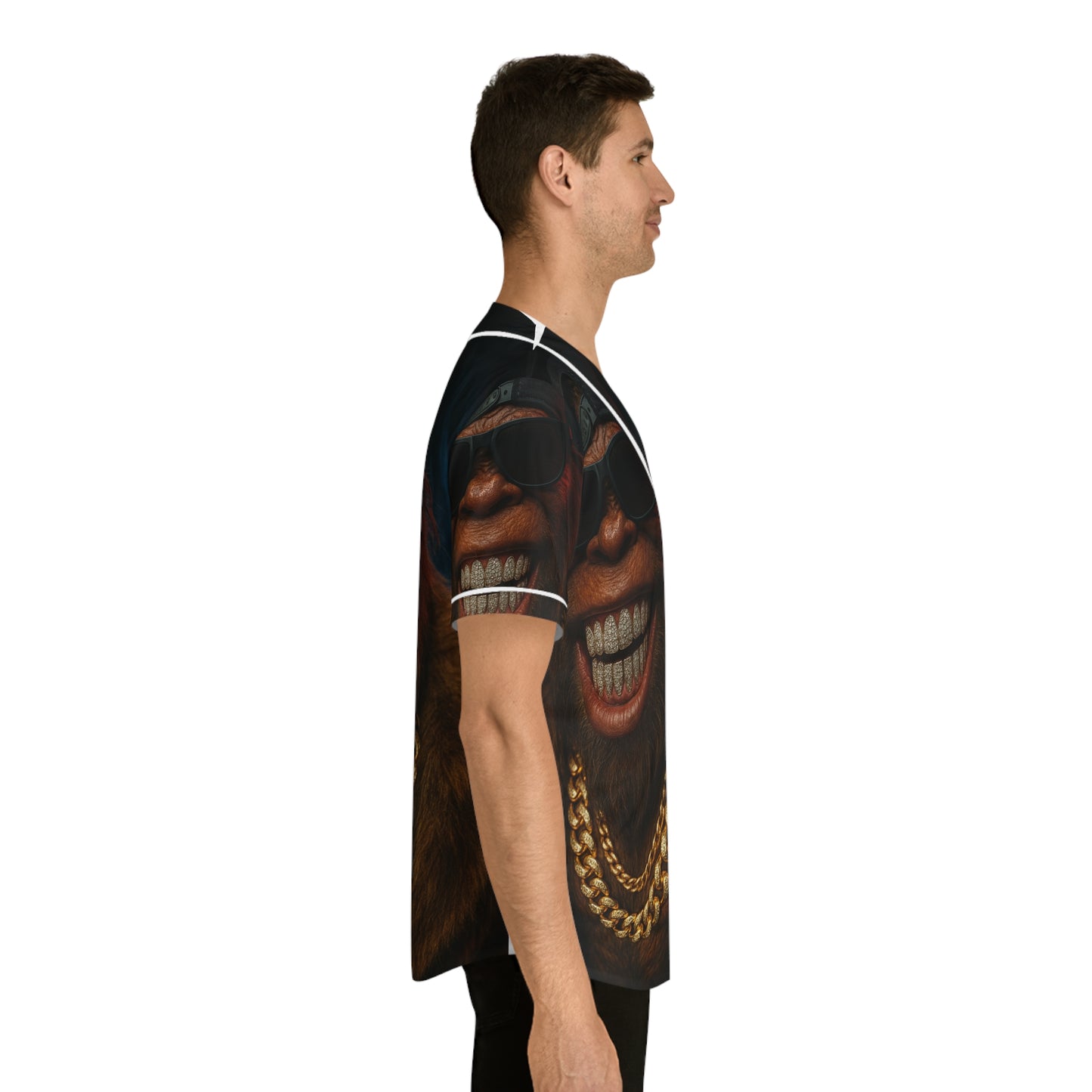 Baseball Jersey Bling Bigfoot Men's Shirt