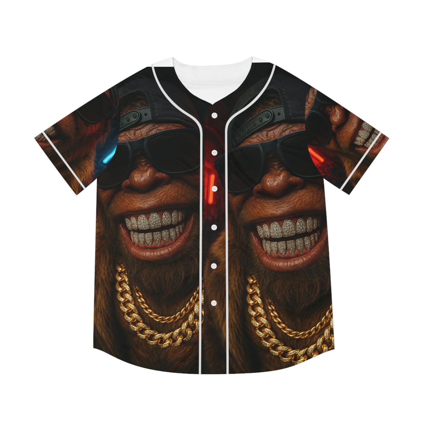 Baseball Jersey Bling Bigfoot Men's Shirt